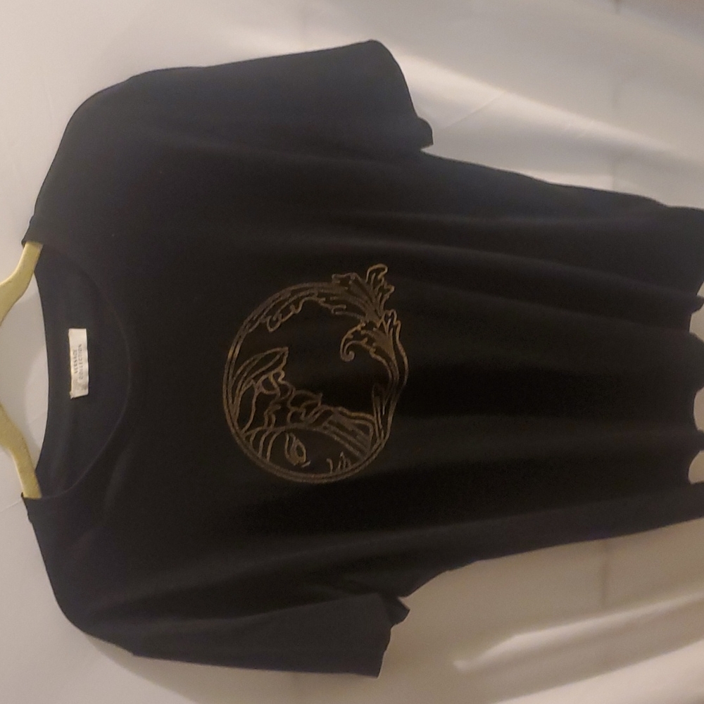 Versace Collection black and gold t shirt